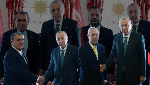 Transfer Masası: Cumhurbaşkanı Erdoğan, 4 büyük kulübün başkanlar...